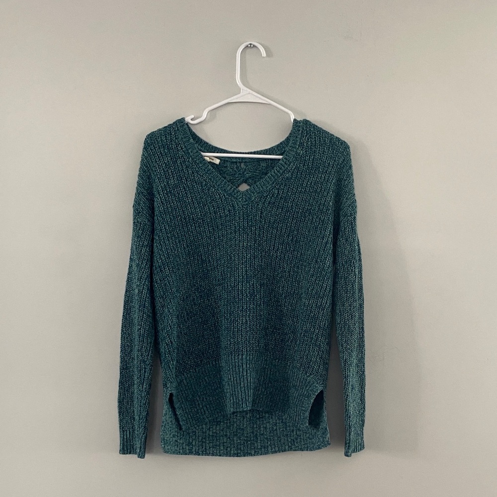 Maurice’s Knitted Women's Teal Sweater Size Small